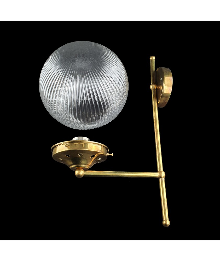 Prismatic Globe Wall Light Various Finishes