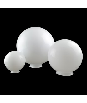Opal Globes Light Shades with Fitter Neck in Various Sizes