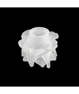 Satin Frilled Tulip Light Shade With 55mm Fitter Neck