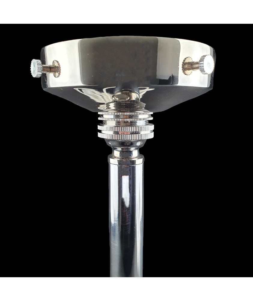Polished Chrome Art Deco Table Lamp (with or without Gallery)