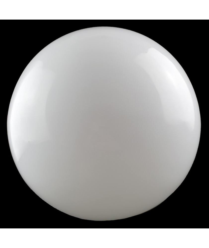 390mm No Neck Opal Globe Light Shade with 100mm Fitter Hole 