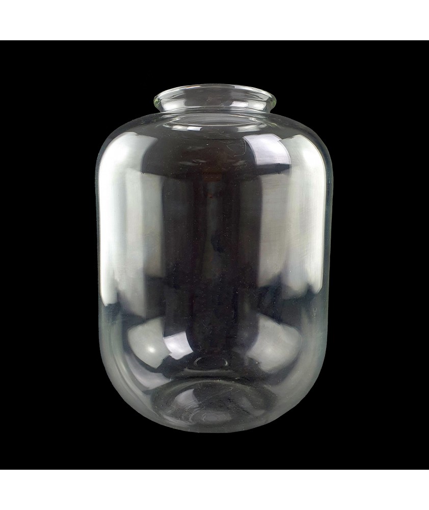 200mm Clear Jar Light Shade with 80mm Fitter Neck
