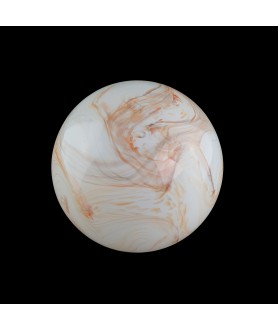 150mm Christopher Wray Orange and Cream Marble Globe with 80mm Fitter Neck