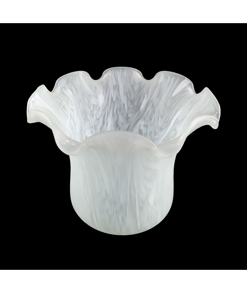 Frosted Mottled Tulip Light Shade with 40mm Fitter Hole