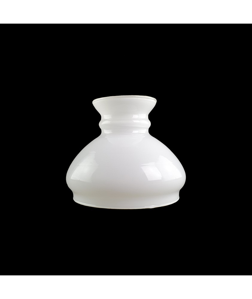 90mm Base Small Opal Vesta Oil Lamp Shade 