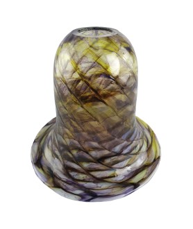 Yellow and Purple Swirl Light Shade with 30mm Fitter Hole