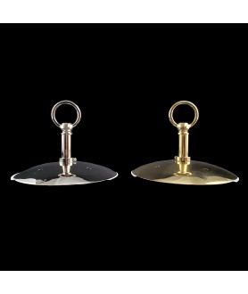 Monks Cap Gallery in Brass or Chrome - Suitable for 100-120mm Opening