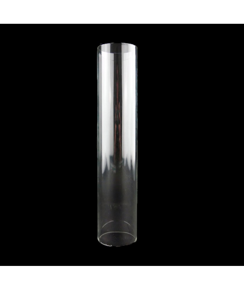 240mm Clear Glass Cylinder Glass Shade with 50mm Base