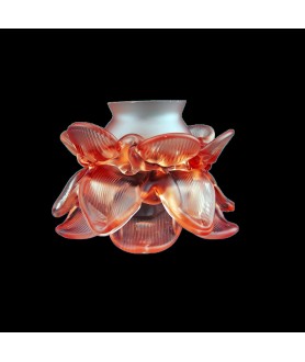 French Frilled Tulip Light Shade in Gloss Pink with 57mm Fitter Neck