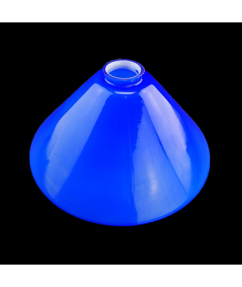 295mm Cobalt Blue Coolie Light Shades with 57mm Fitter Neck