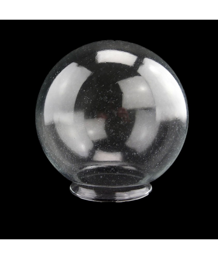 180mm Clear Globe with Seed Bubbles and 100mm Fitter Neck