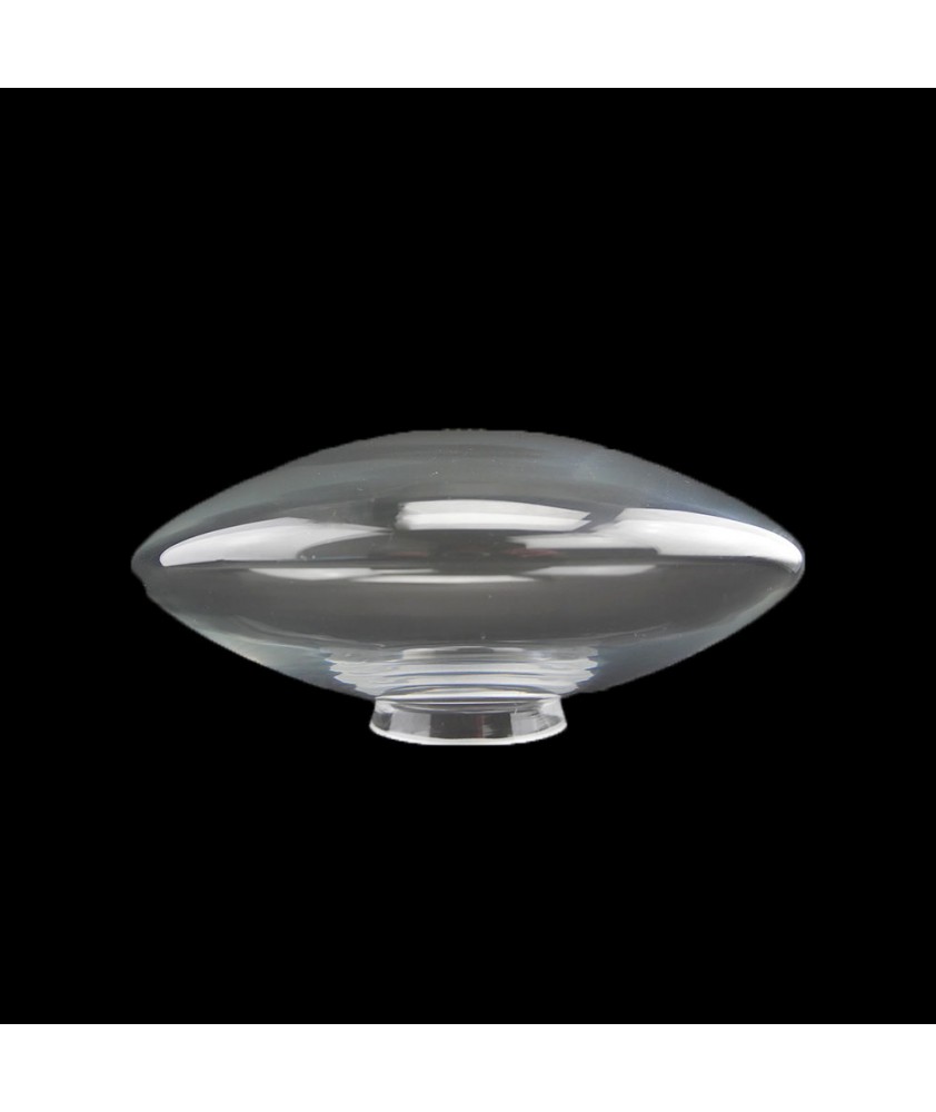 Clear Elliptical Globe Light Shade with 70-80mm Fitter Neck