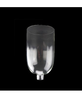 255mm High Clear Hurricane Glass Shade with 35mm Base 