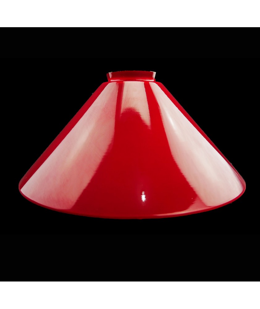 345mm Red Coolie Light Shade with 57mm Fitter Neck