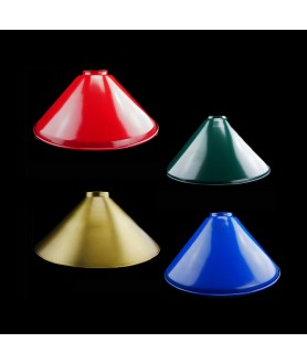 380mm Metal Coolies Light Shades  in Various Colours with 40mm Fitter Neck