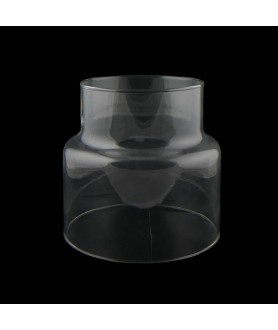 Clear Gas Light Shade with 90mm Fitter Neck
