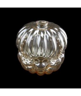 Amber Tinted Ceiling Light Shade with 124mm Fitter Size