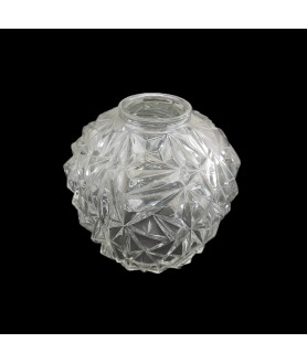 130mm Crystal Cut Ceiling Light Shade with 45mm Fitter Neck