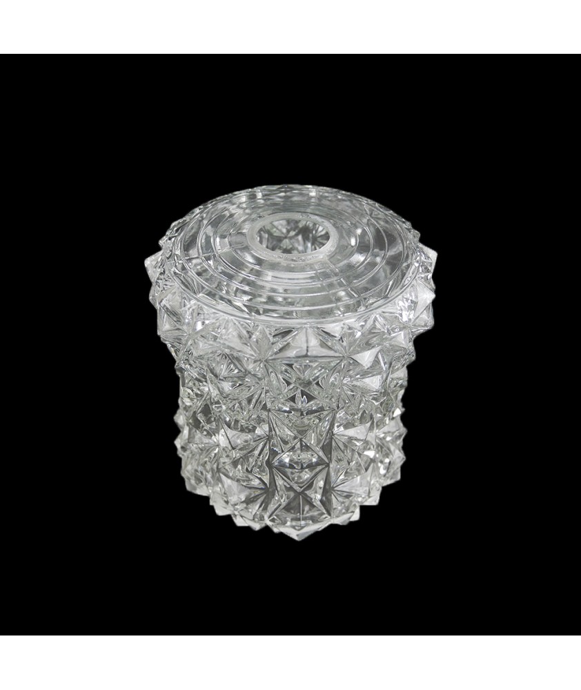 110mm Retro Crystal Cut Ceiling Light Shade with 30mm Fitter Hole