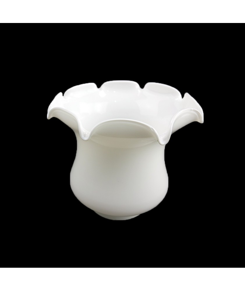 Opal Tulip Oil/Ceiling Lamp Shade with 100mm Base