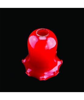 Red Christopher Wray Tulip Light Shade with 28mm Fitter Hole