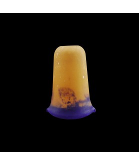 Orange to Blue Pate de Verre Light Shade with 28mm Fitter Hole
