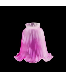 Pink Mottled Tulip Light Shade with 55-57mm Fitter Neck
