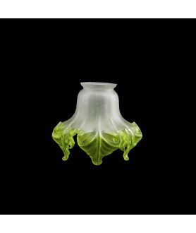 Green Tipped Tulip Light Shade with 55mm Fitter Neck