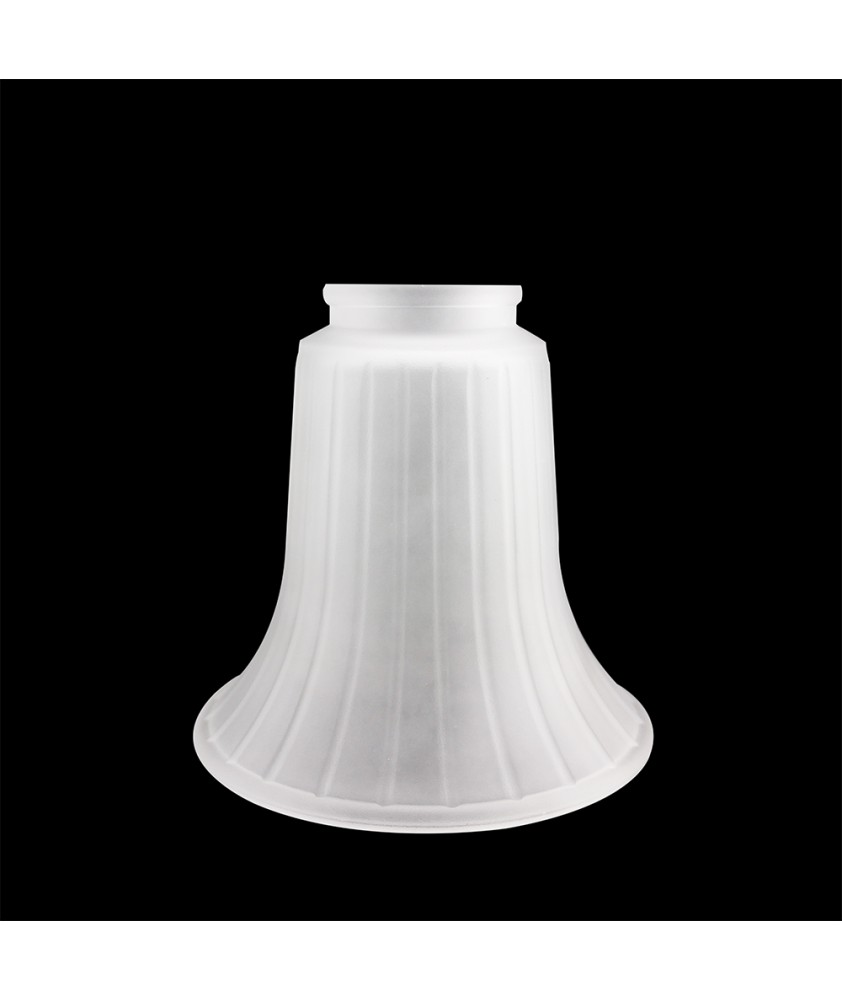 Frosted Ridged Tulip Light Shade with 54mm Fitter Neck