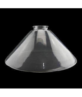 245mm Clear Coolie Light Shade with 57mm Fitter Neck (Clear or Frosted)