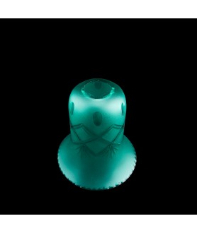 Turquoise Patterned Tulip Light Shade with 30mm Fitter Hole