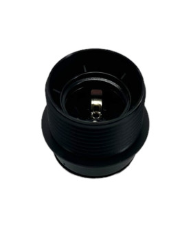 E27 Black Bakelite Lamp Holder with 10mm Entry