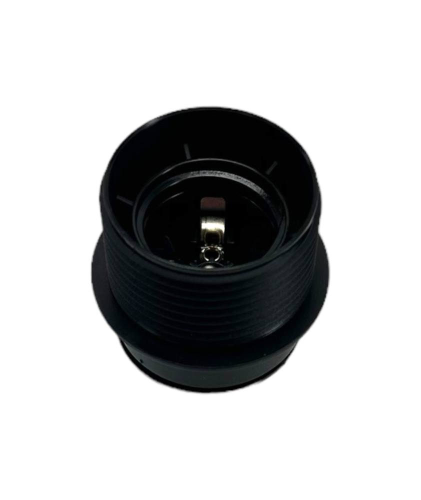 E27 Black Bakelite Lamp Holder with 10mm Entry