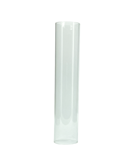 280mm Clear Glass Cylinder Glass Shade with 37mm Fitter Size