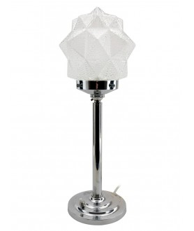 Clear Art Deco Star Light Shade  with 80mm Fitter Neck