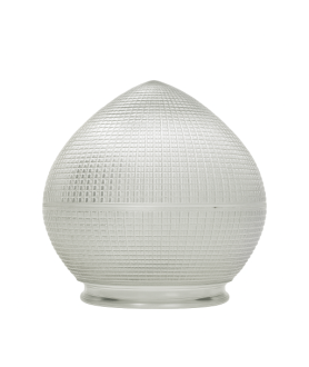 160 mm Prismatic (Holophane‑Style) Acorn Glass Shade – 100 mm Fitter Neck