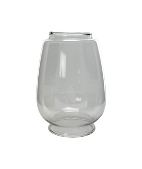 Clear Hurricane Glass Shade with 70mm Base