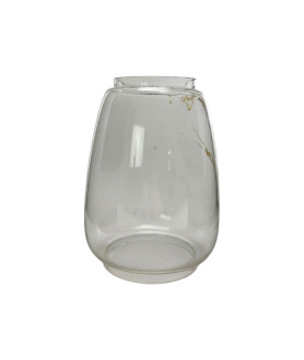 Clear Hurricane Glass Shade with 85mm Base