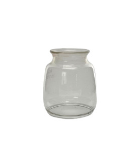 Small Clear Hurricane Glass Shade with 60mm Base
