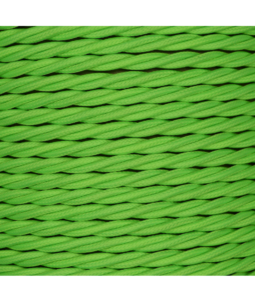 0.75mm Twisted Cable Lime Green 