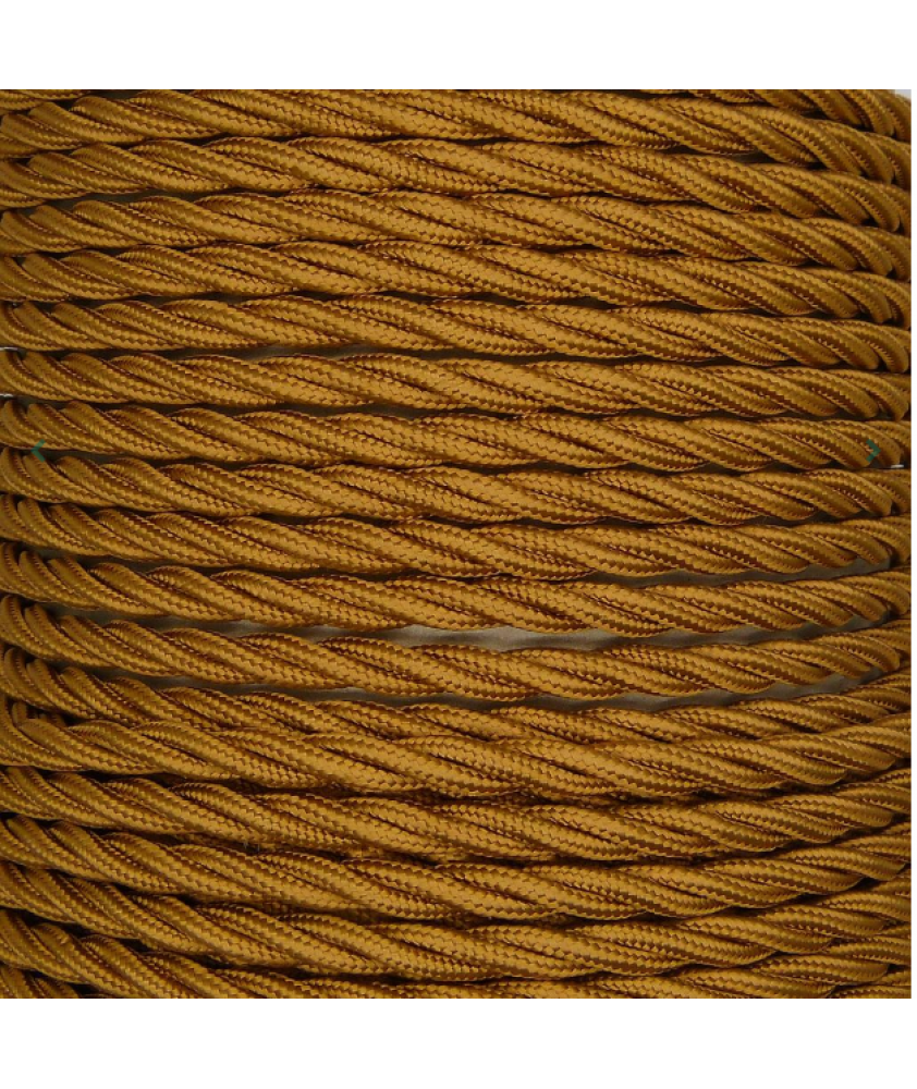 0.75mm Twisted Cable Antique Gold