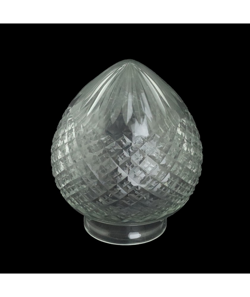 Cut Glass Acorn Light Shade with 57mm Fitter Neck