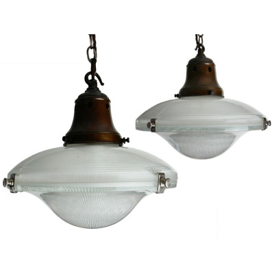 Custom Holophane Glass Shades