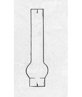 15 Line Matador Oil Lamp Chimney 210mm High with 53mm Base