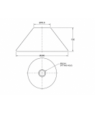 295mm Opal Coolie Light Shade with 44mm Fitter Hole 295mm Opal Coolie Light Shade with 44mm Fitter Hole