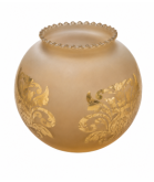 Frilled Top Amber Shade with 42mm Fitter Hole 