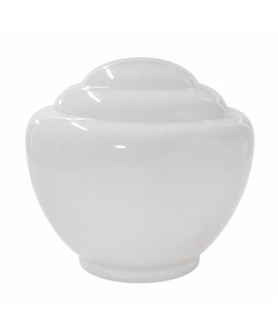 Original Art Deco Style Opal Glass Shade – 80mm Fitter Neck