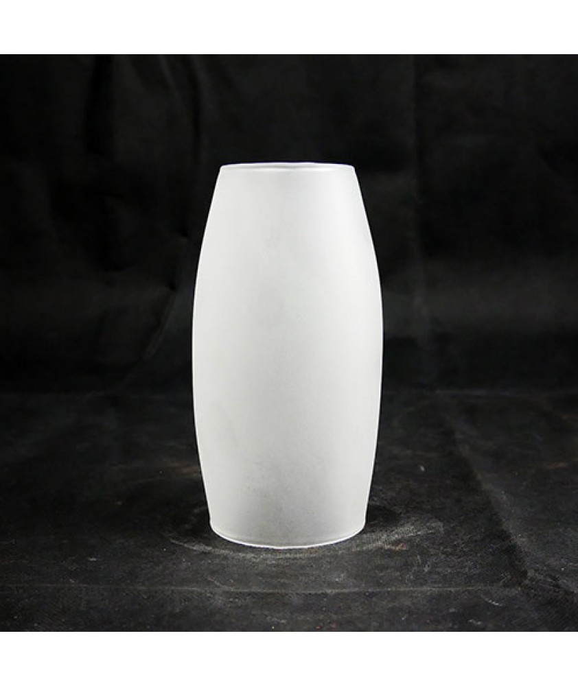 155mm Etched Glass Cylinder Glass Light Shade with 63mm Fitter Size