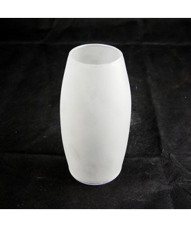 155mm Etched Glass Cylinder Glass Light Shade with 63mm Fitter Size