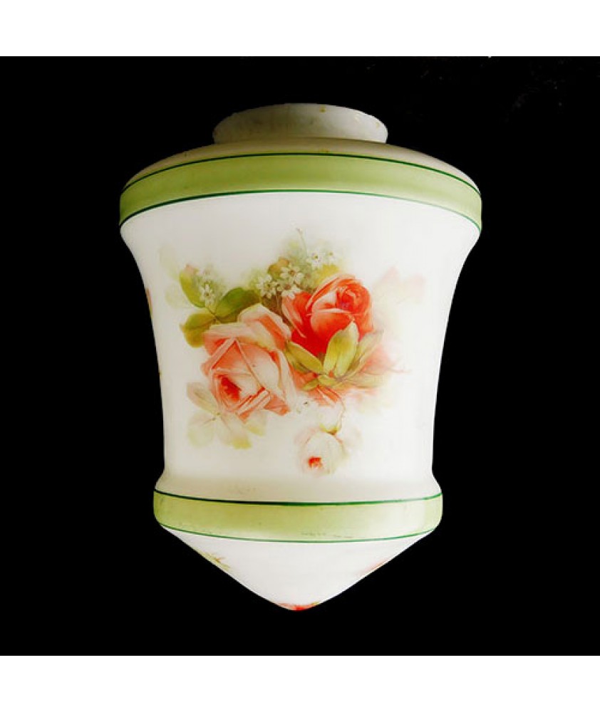 Vintage 1950's Floral Ceiling Light Shade with 100mm Fitter Hole